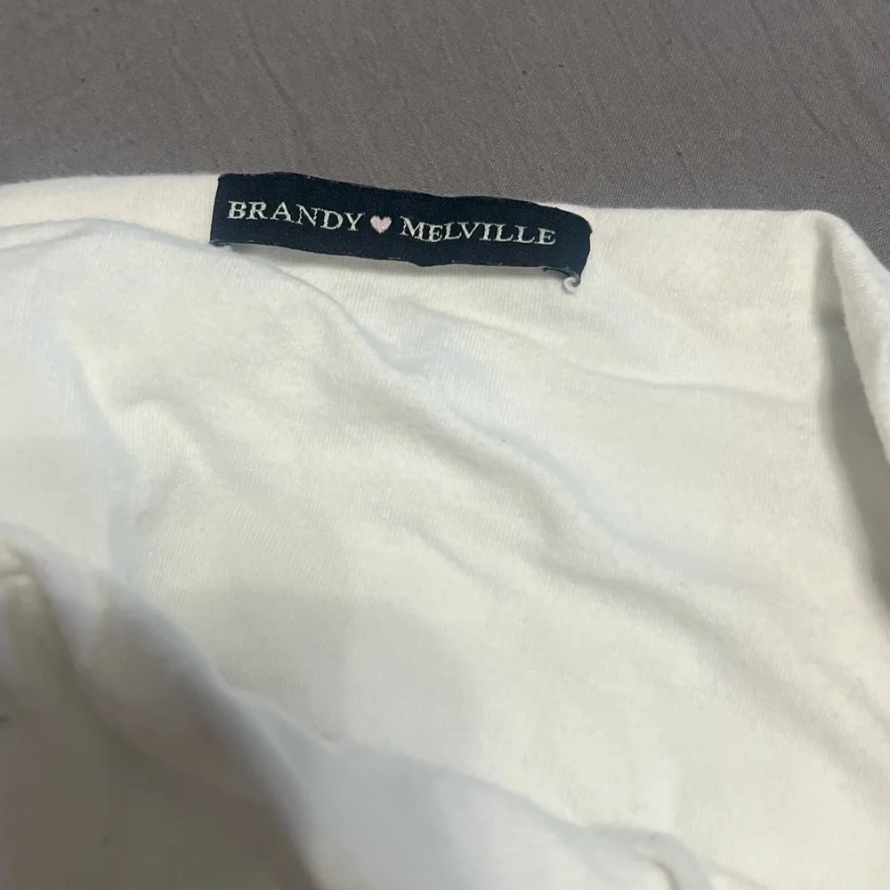 Brandy Melville White Crop Tube Top - Picture 4 of 4